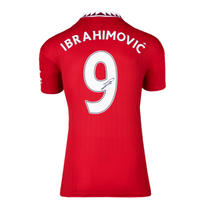 Zlatan Ibrahimovic gesigneerd Manchester United shirt 2022-2