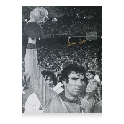 Dino Zoff gesigneerde Italië foto 1982