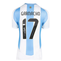 Icons Alejandro Garnacho gesigneerd Argentinië shirt 2024-25