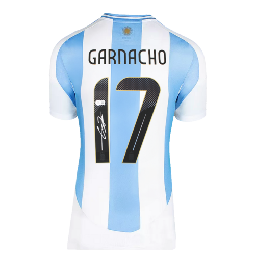 Icons Alejandro Garnacho gesigneerd Argentinië shirt 2024-25