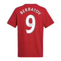 Icons Dimitar Berbatov gesigneerd Manchester United shirt