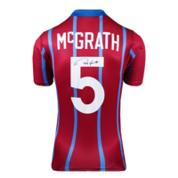Icons Paul McGrath gesigneerd Aston Villa shirt 1994