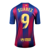 Icons Luis Suarez gesigneerd FC Barcelona shirt 2025-26