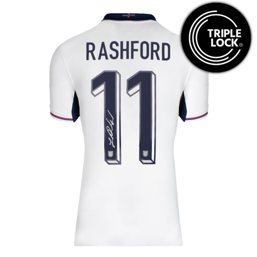 Icons Marcus Rashford gesigneerd Engeland shirt 2024-26