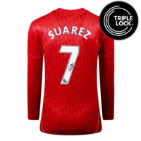 Icons Luis Suarez gesigneerd Liverpool FC shirt 2010-12