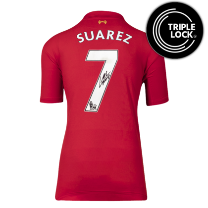 Luis Suarez gesigneerd Liverpool FC shirt 2012-13