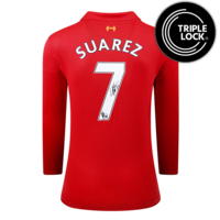 Icons Luis Suarez gesigneerd Liverpool FC shirt 2012-13