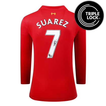 Luis Suarez gesigneerd Liverpool FC shirt 2012-13