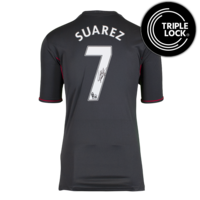 Icons Luis Suarez gesigneerd Liverpool FC shirt 2011-12