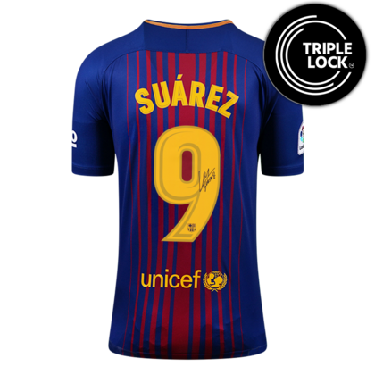 Luis Suarez gesigneerd FC Barcelona shirt 2017-18