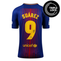 Icons Luis Suarez gesigneerd FC Barcelona shirt 2017-18