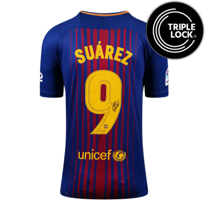 Luis Suarez gesigneerd FC Barcelona shirt 2017-18