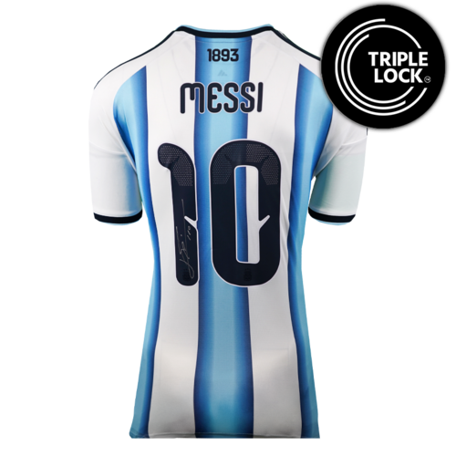 Icons Lionel Messi gesigneerd Argentinië shirt 2026
