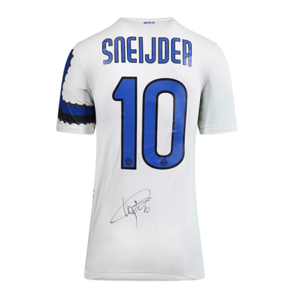 Wesley Sneijder gesigneerd Internazionale shirt 2010-11