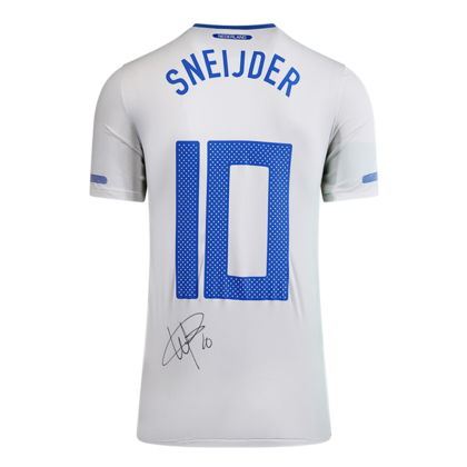 Wesley Sneijder gesigneerd Nederland shirt 2010-11