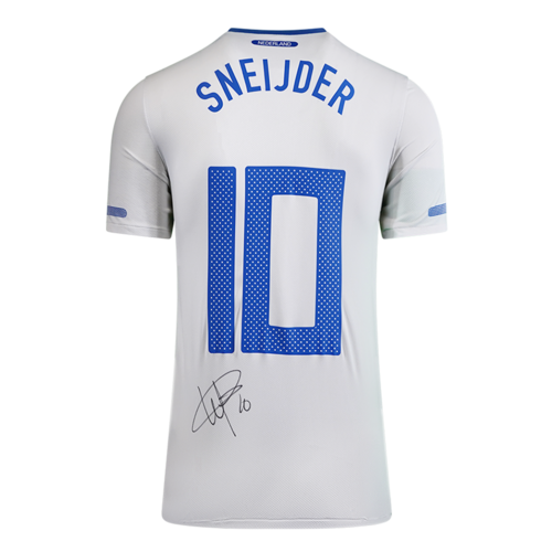 Icons Wesley Sneijder gesigneerd Nederland shirt 2010-11
