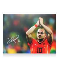 Icons Wesley Sneijder gesigneerde Nederland foto