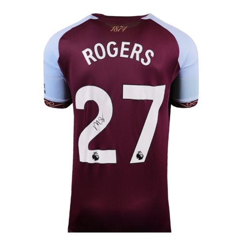 Icons Morgan Rogers gesigneerd Aston Villa shirt 2025-26