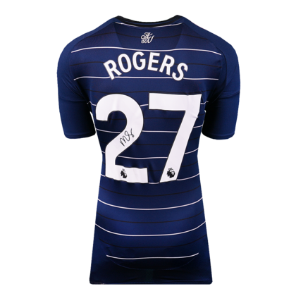 Morgan Rogers gesigneerd Aston Villa shirt 2024-25