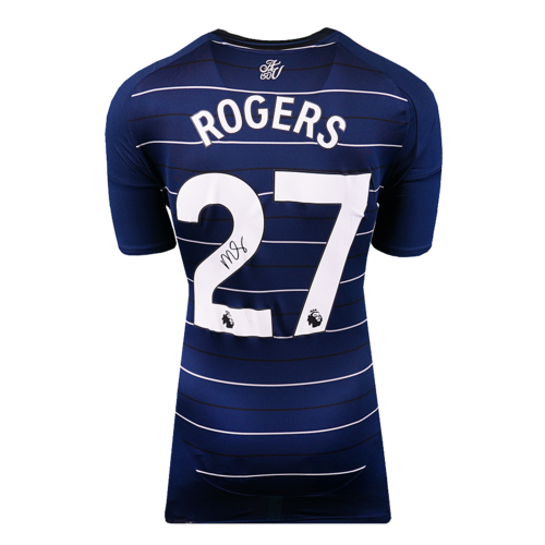 Icons Morgan Rogers gesigneerd Aston Villa shirt 2024-25