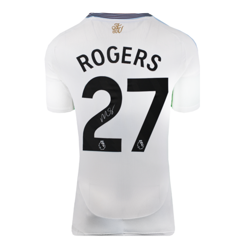 Icons Morgan Rogers gesigneerd Aston Villa shirt 2024-25