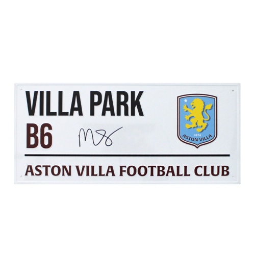 Icons Morgan Rogers gesigneerd Aston Villa memorabilia