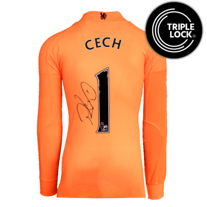 Petr Cech gesigneerd Chelsea shirt 2008-09
