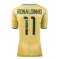Icons Ronaldinho gesigneerd Brazilië shirt 2026