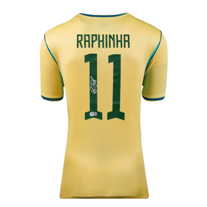 Raphinha gesigneerd Brazilië shirt 2026