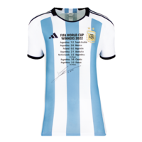 Icons Lionel Messi gesigneerd Argentinië shirt 2022
