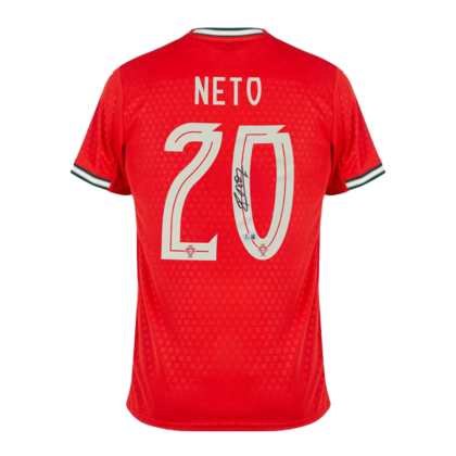 Pedro Neto gesigneerd Portugal shirt 2025-26
