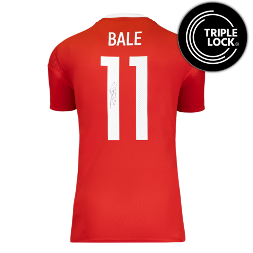 Icons Gareth Bale gesigneerd Wales shirt 2016-17