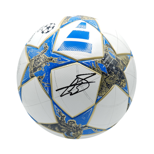 Icons Gareth Bale gesigneerde voetbal