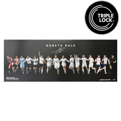 Gareth Bale gesigneerde Career Montage foto