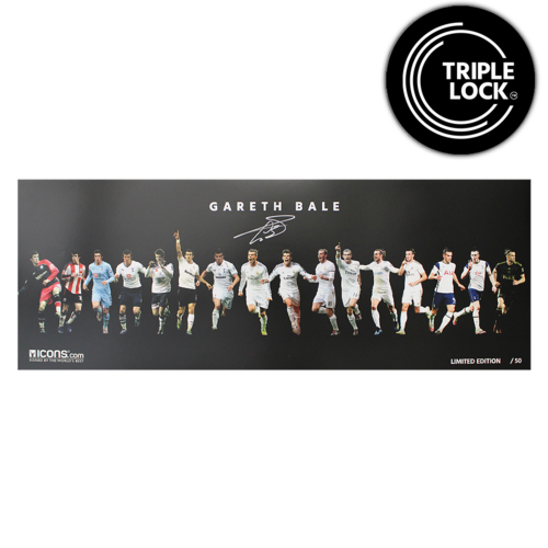 Icons Gareth Bale gesigneerde Career Montage foto