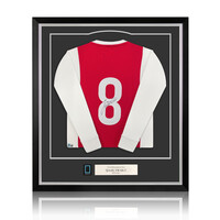 Sjaak Swart gesigneerd Ajax retro shirt - ingelijst Sjaak Swart gesigneerd Ajax retro shirt - ingelijst
