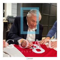 Sjaak Swart gesigneerd Ajax retro shirt - ingelijst Sjaak Swart gesigneerd Ajax retro shirt - ingelijst