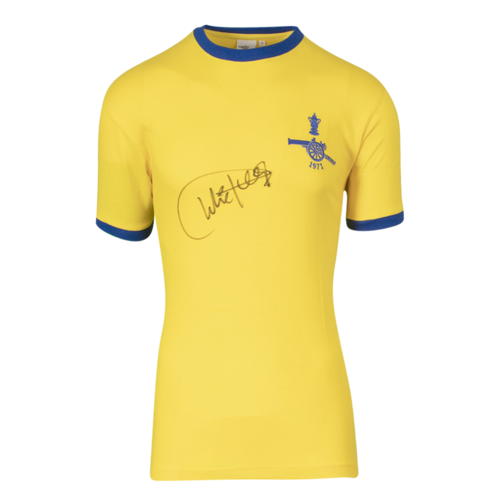 Icons Charlie George gesigneerd Arsenal shirt 1971-72