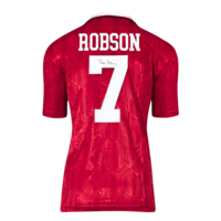 Icons Bryan Robson gesigneerd Manchester United shirt 1994