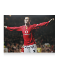 Icons Wayne Rooney gesigneerde Manchester United foto