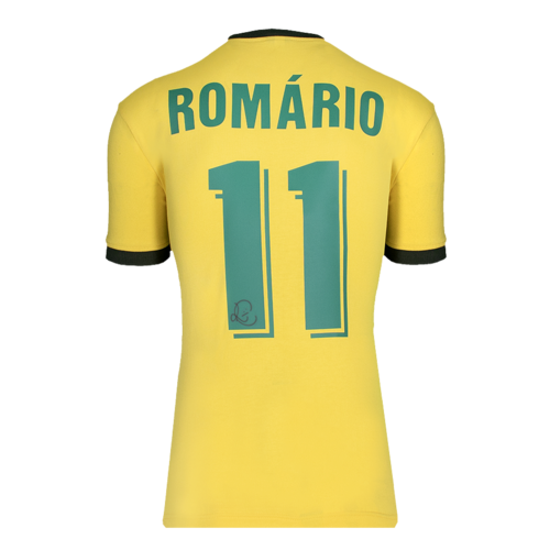 Icons Romario gesigneerd Brazilië shirt 1970