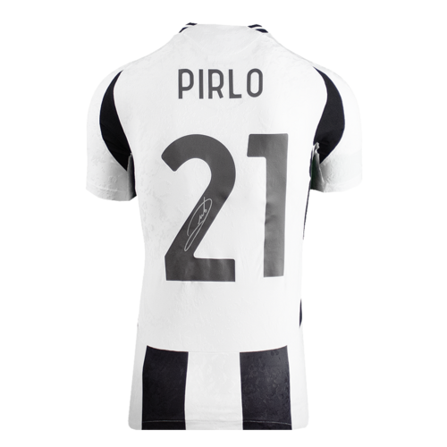 Icons Andrea Pirlo gesigneerd Juventus shirt 2024-25