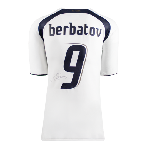 Icons Dimitar Berbatov gesigneerd Tottenham Hotspur shirt 2006-07
