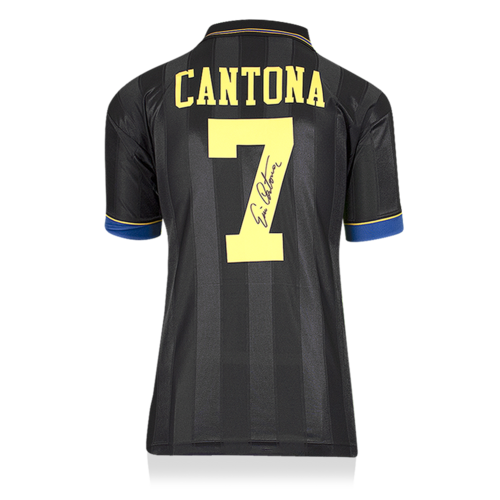 Icons Eric Cantona gesigneerd Manchester United shirt 1994