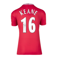 Icons Roy Keane gesigneerd Manchester United shirt 2022-23