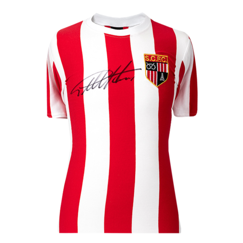 Icons Geoff Hurst gesigneerd Stoke City shirt