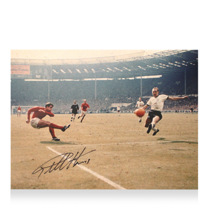 Geoff Hurst gesigneerde Engeland foto 1966
