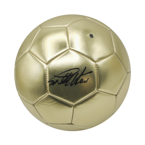 Icons Geoff Hurst gesigneerde voetbal