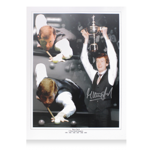 Icons Steve Davis gesigneerde Montage foto