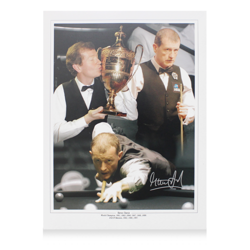 Icons Steve Davis gesigneerde Montage foto